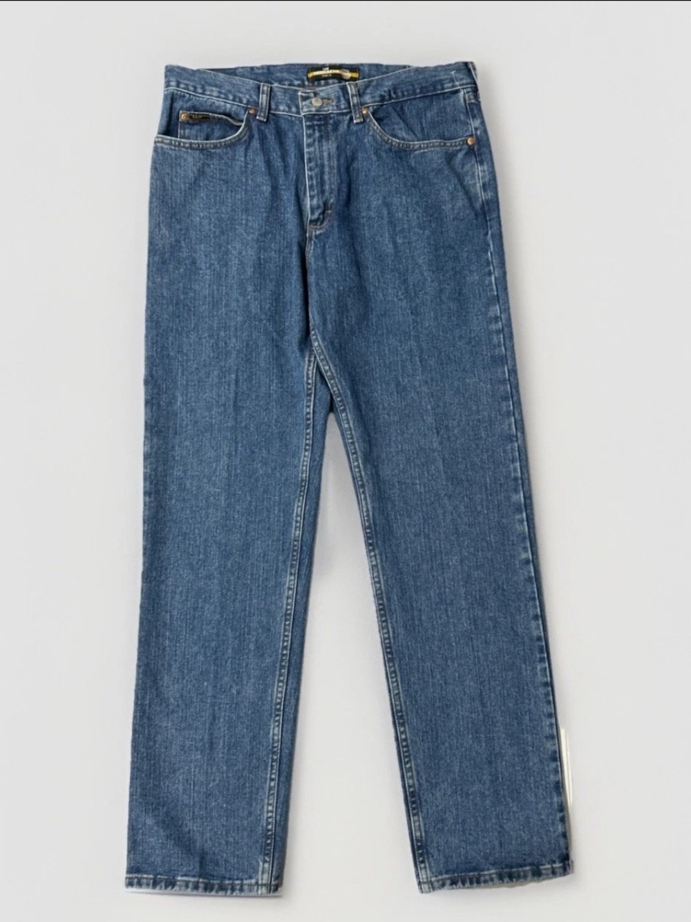 Lee Men's Straight-Leg Denim Jeans in Medium Blue 36x34
